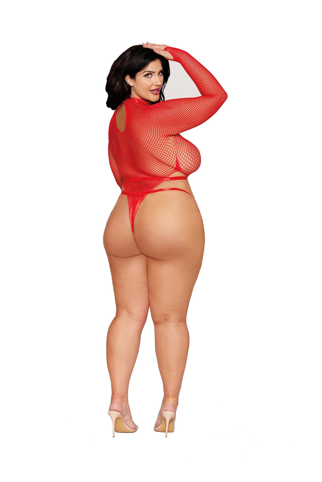 Dreamgirl Plus Poinsetta Teddy &amp; Harness | Love It Curvy