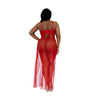 Dreamgirl Plus Romance Lace-Trim Gown 2-Piece Set | Love It Curvy