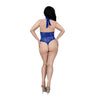Dreamgirl Plus Tiana Lace Teddy with Satin Tie | Love It Curvy