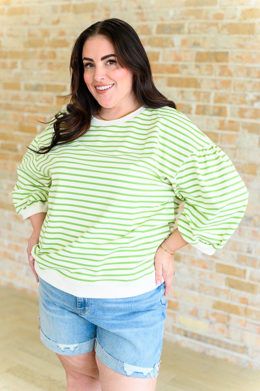 Enrichment Time Striped Top - AS8701-01 - Love it Curvy