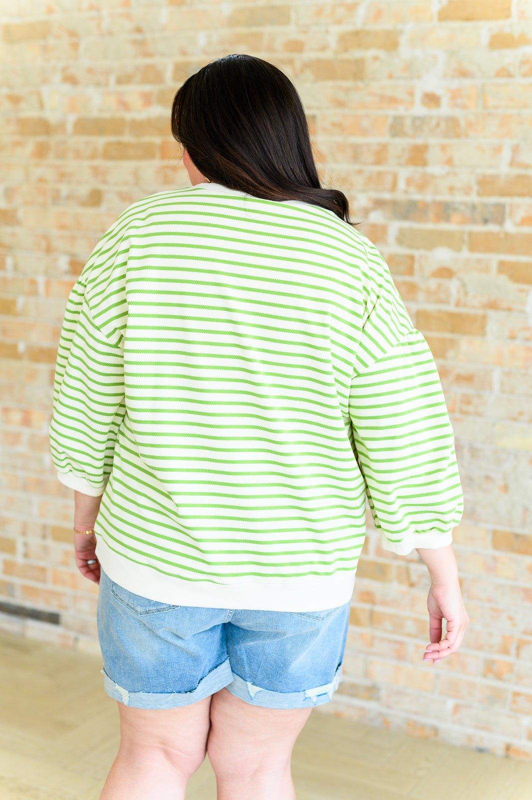 Enrichment Time Striped Top - AS8701-01 - Love it Curvy