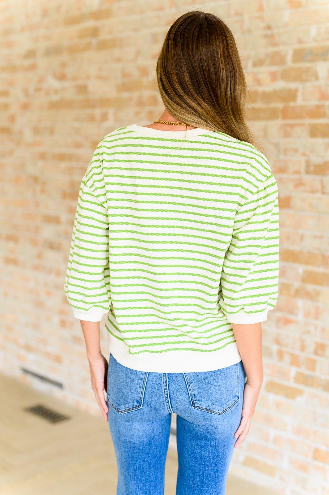 Enrichment Time Striped Top - AS8701-01 - Love it Curvy