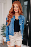 Every Occasion Denim Button Up Jacket - AS8122-01 - Love it Curvy