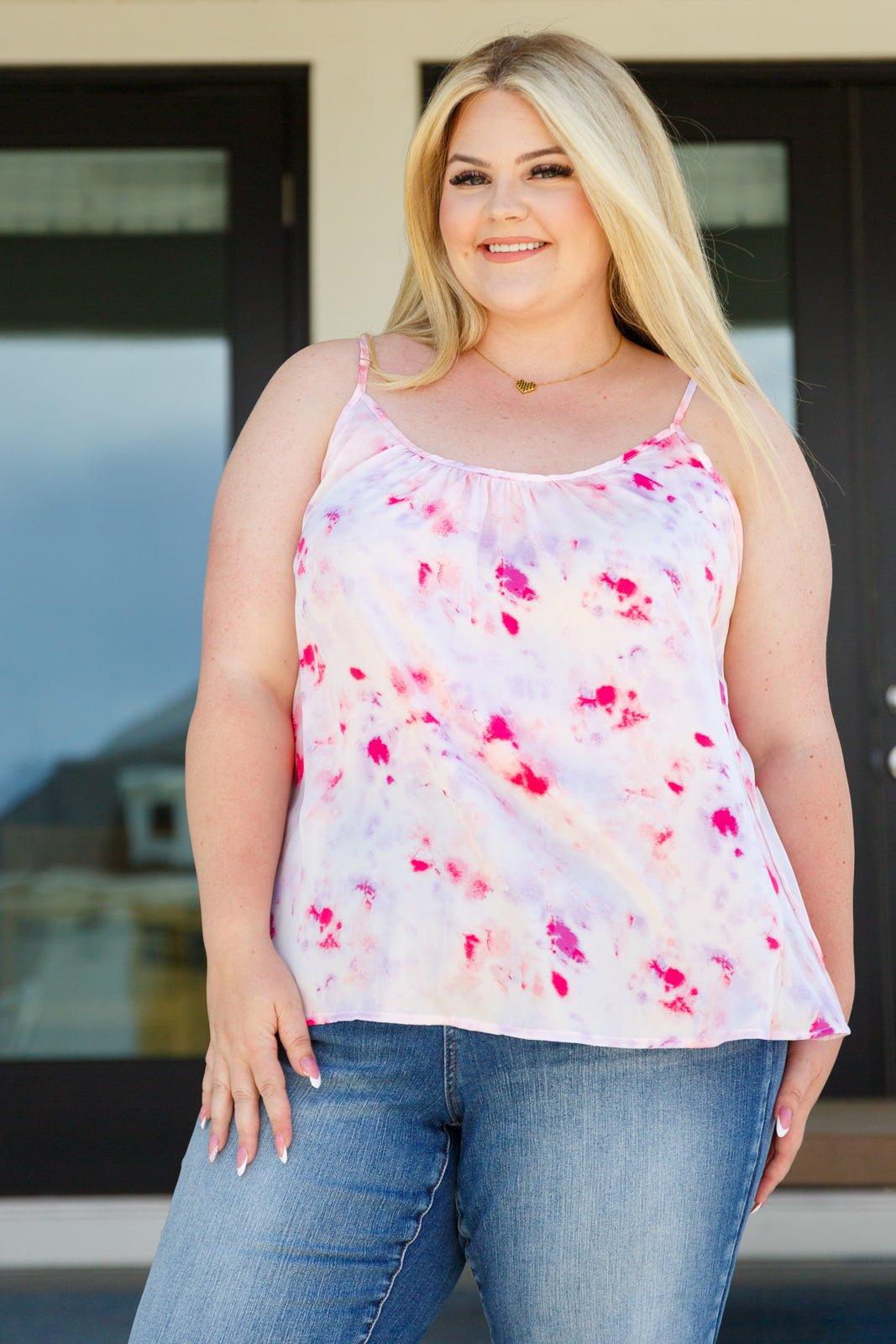 Everything is Fine Floral Camisole - AS6261-01 - Love it Curvy