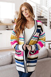 Felt Cute Striped Cardigan - AS7013-01 - Love it Curvy