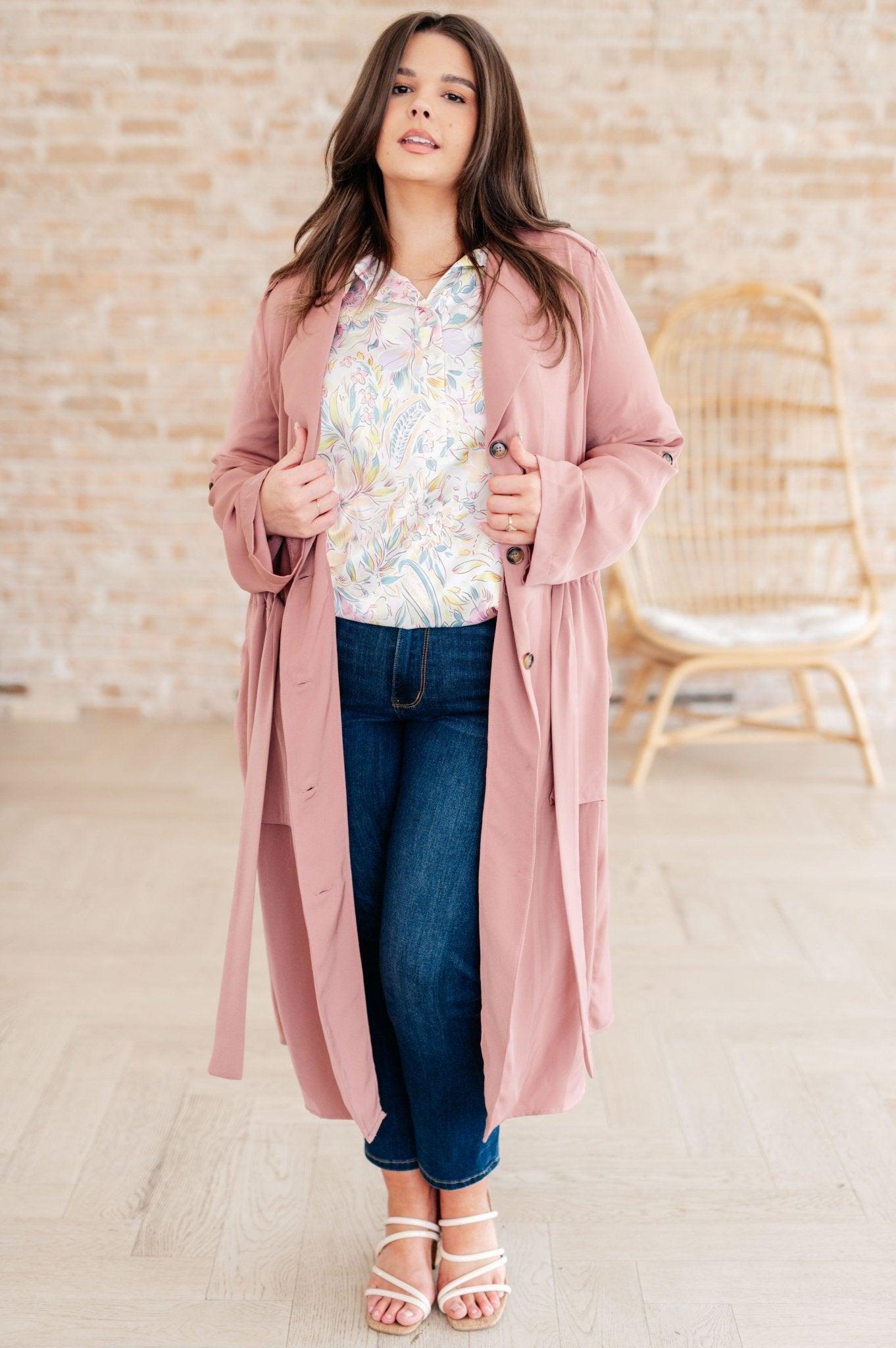 First Day Of Spring Jacket in Dusty Mauve - AS5127-1 - Love it Curvy