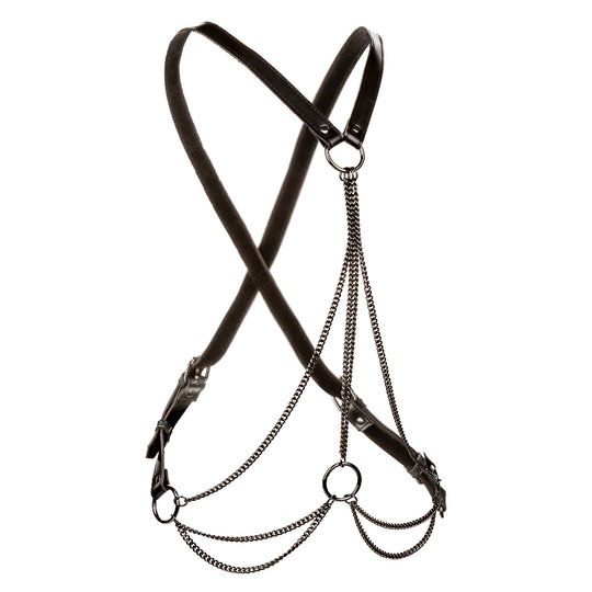 Euphoria Collection Multi Chain Harness - Black - Love it Curvy