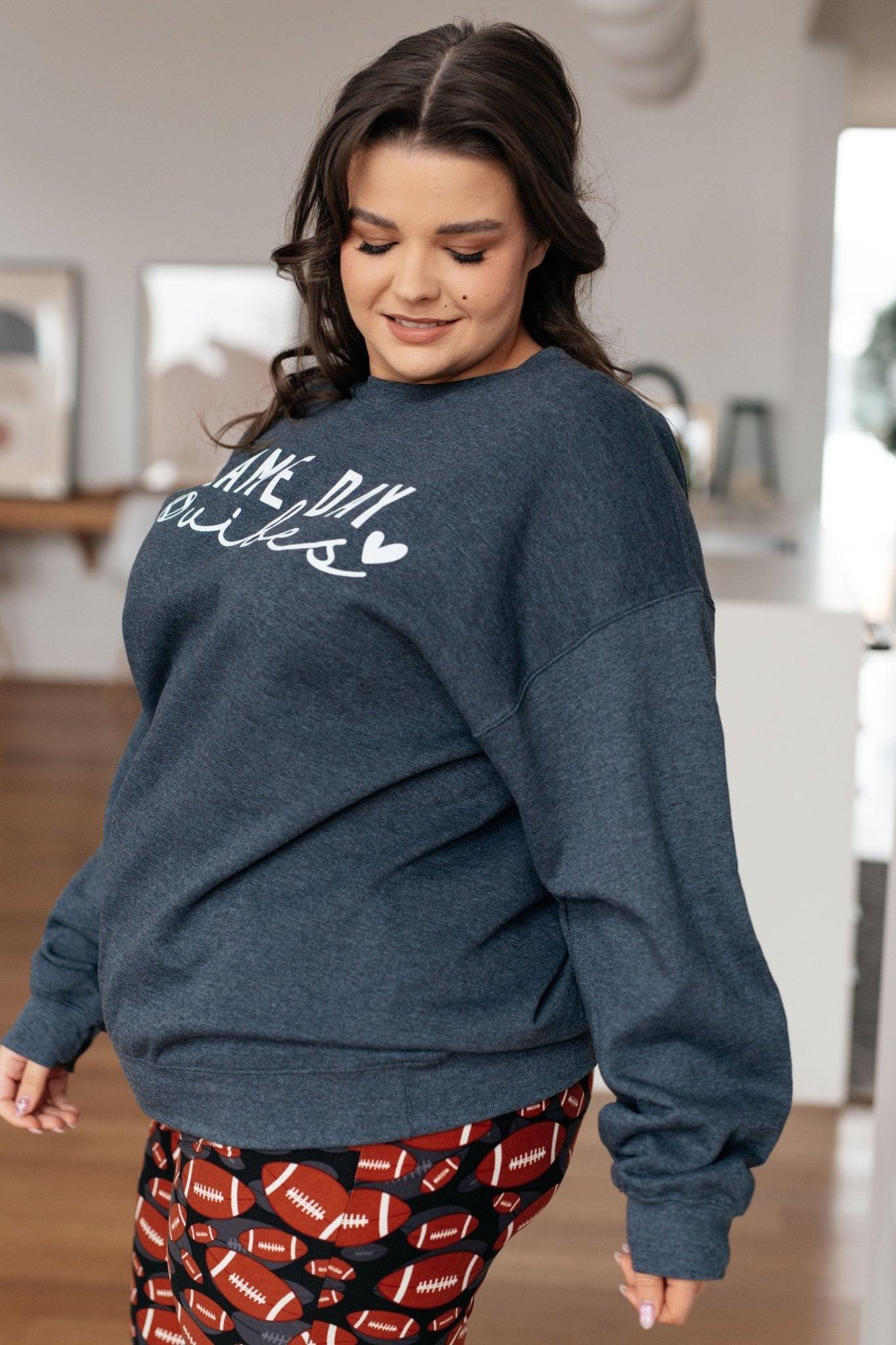 Game Day Vibes Pullover - AS7223-01 - Love it Curvy