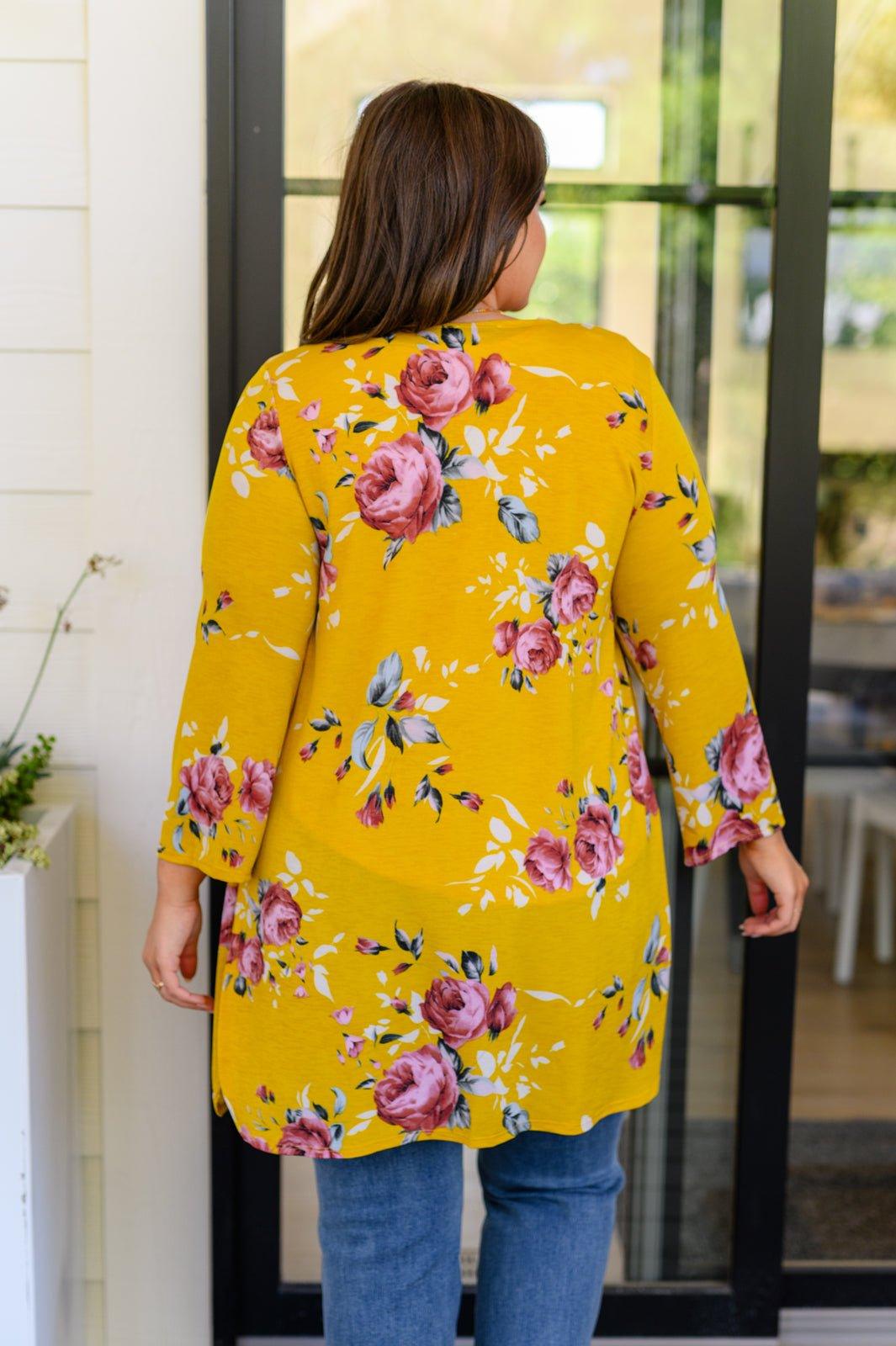 Grow As You Go Floral Cardigan - AS6772-01 - Love it Curvy