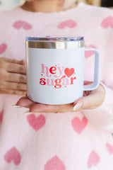 Hey Sugar 14 Oz Double Walled Travel Mug - AS7569-01 - Love it Curvy