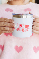 Hey Sugar 14 Oz Double Walled Travel Mug - AS7569-01 - Love it Curvy