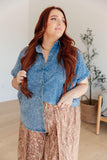 I Could Be Famous Denim Button Up - AS8085-01 - Love it Curvy