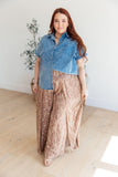 I Could Be Famous Denim Button Up - AS8085-01 - Love it Curvy