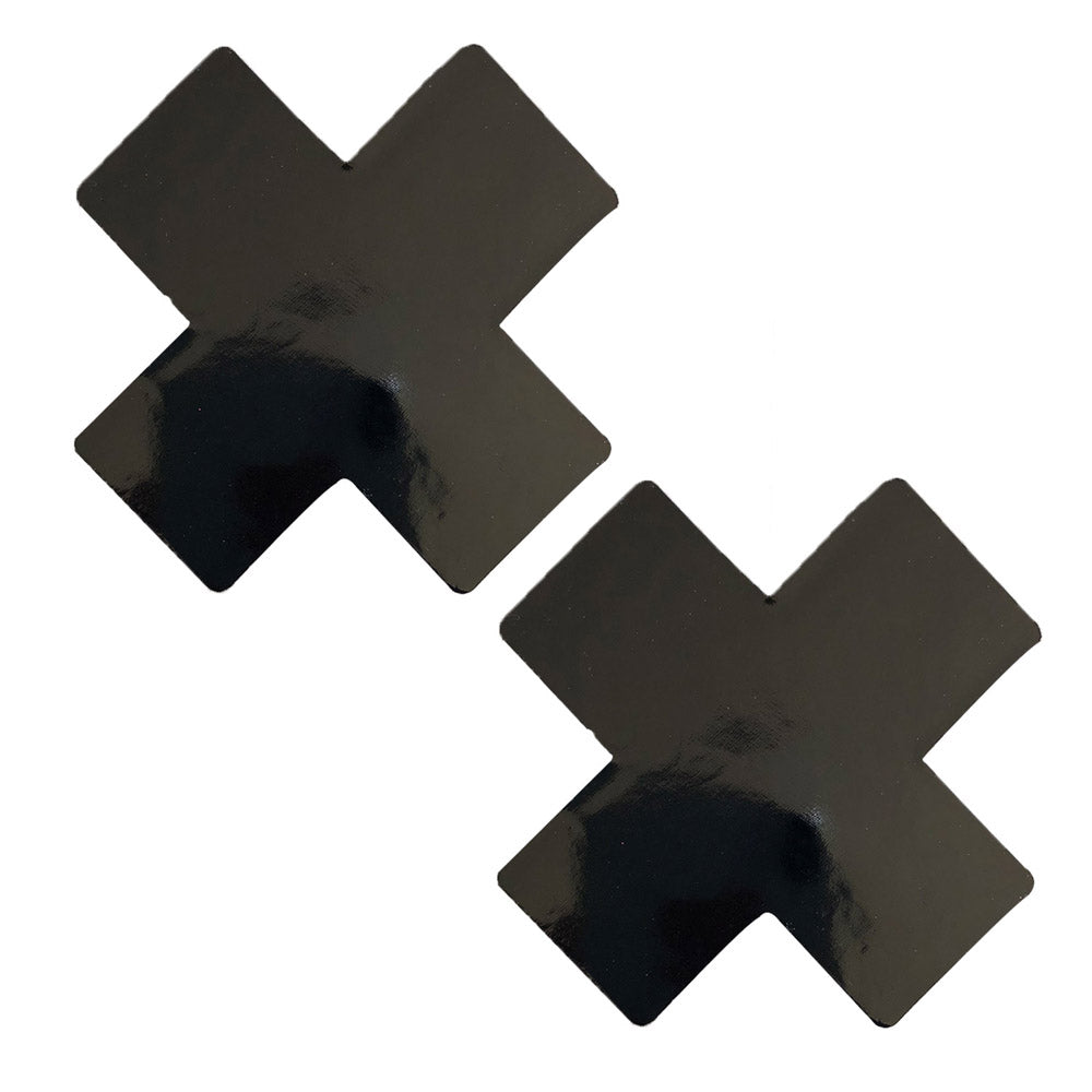 Dom Squad Wet Vinyl Naughty X Factor Nipztix Pasties - Love it Curvy