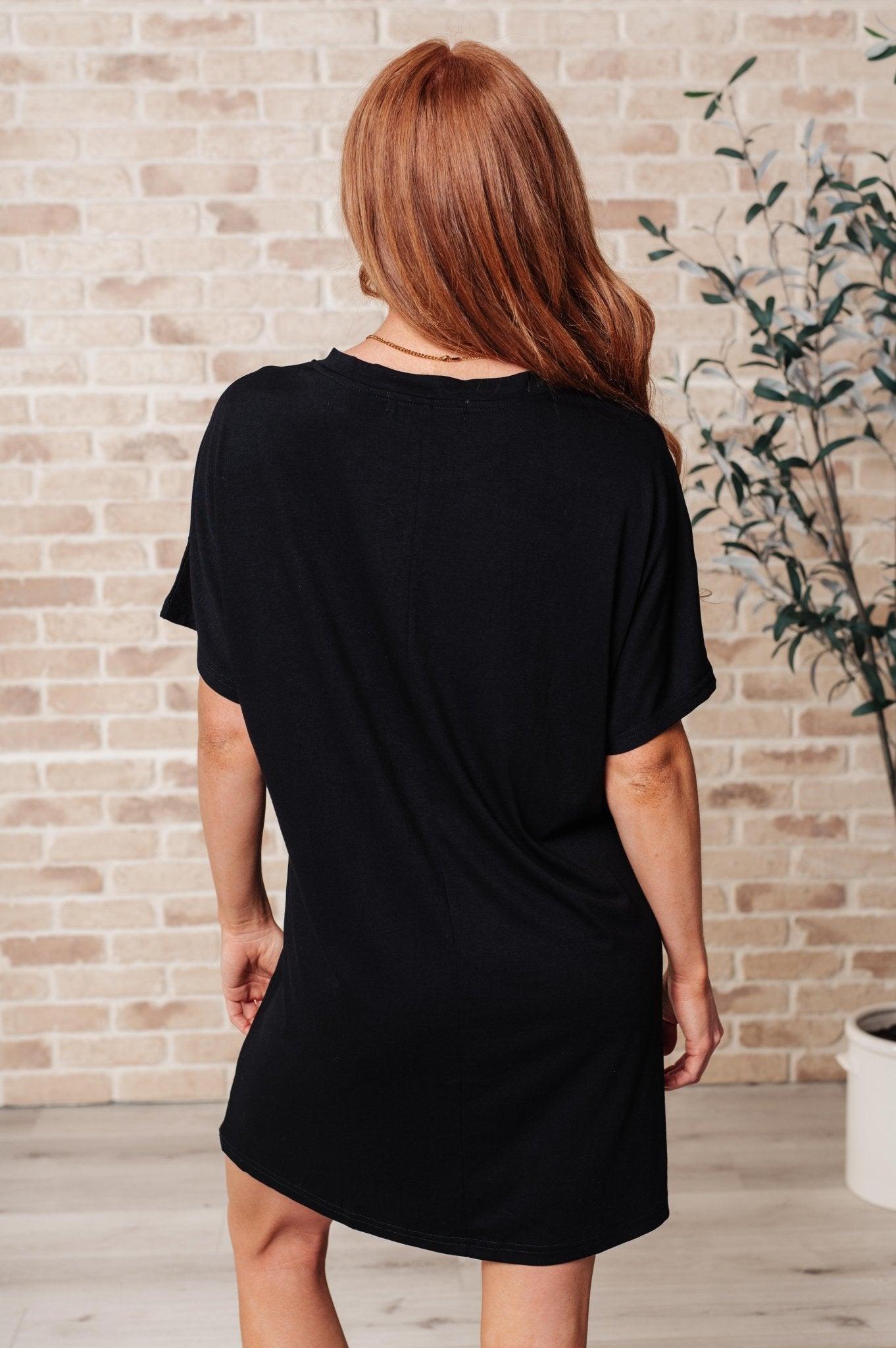 Kind Of Casual Pocket Tunic Dress - AS6535 - 01 - Love it Curvy