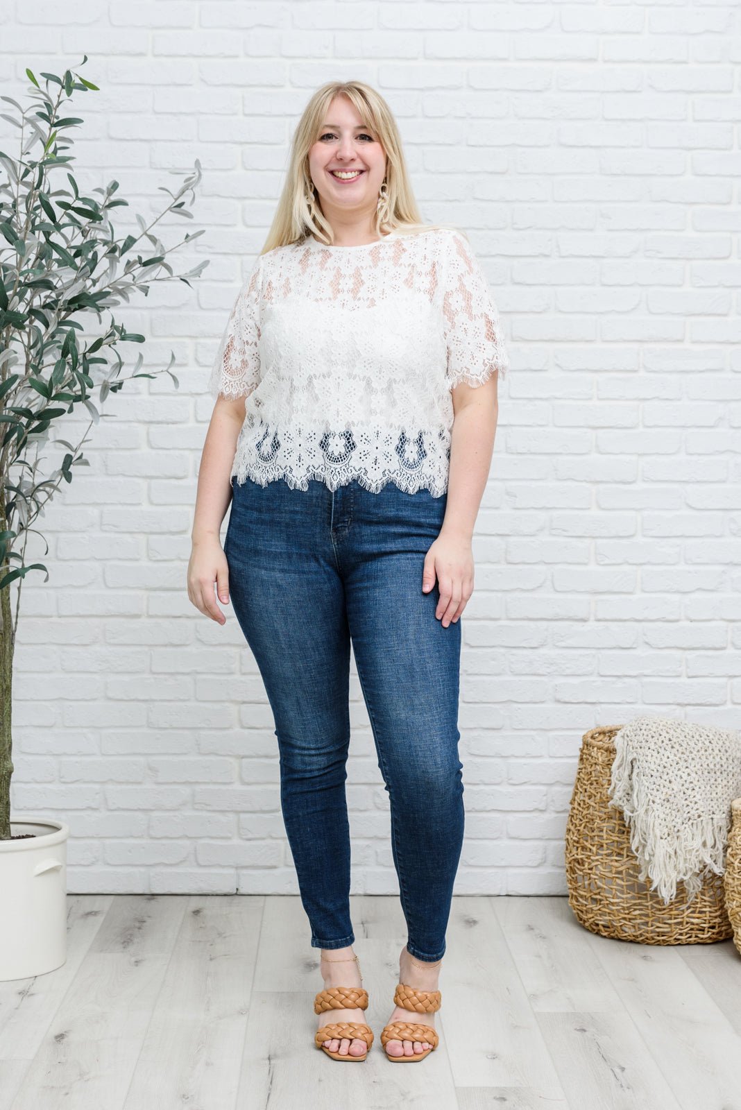 Lace of My Heart Top - AS4279-1 - Love it Curvy