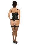 Lavish Black Patent Underbust Corset - Love it Curvy