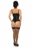 Lavish Black Patent Underbust Corset - LV - 1219 - S - Love it Curvy