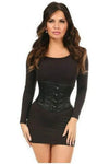 Lavish Black Satin Mini Cincher - Love it Curvy