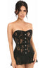 Lavish Black Sheer Lace Corset Dress - Love it Curvy
