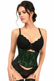 Lavish Green w/Black Lace Overlay Mini Cincher - LV - 805 - S - Love it Curvy