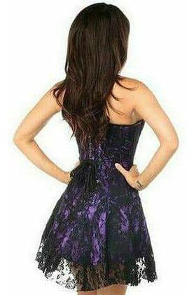 Lavish Purple Lace Corset Dress - LV - 336 - S - Love it Curvy