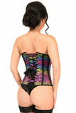 Lavish Rainbow Print Underwire Open Cup Underbust Corset - LV - 1432 - S - Love it Curvy