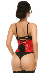 Lavish Red Patent Mini Cincher - LV - 1215 - S - Love it Curvy