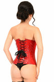 Lavish Red Patent PVC Underwire Underbust Corset - LV - 1420 - S - Love it Curvy