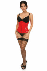 Lavish Red Patent Underbust Corset - LV - 1218 - S - Love it Curvy