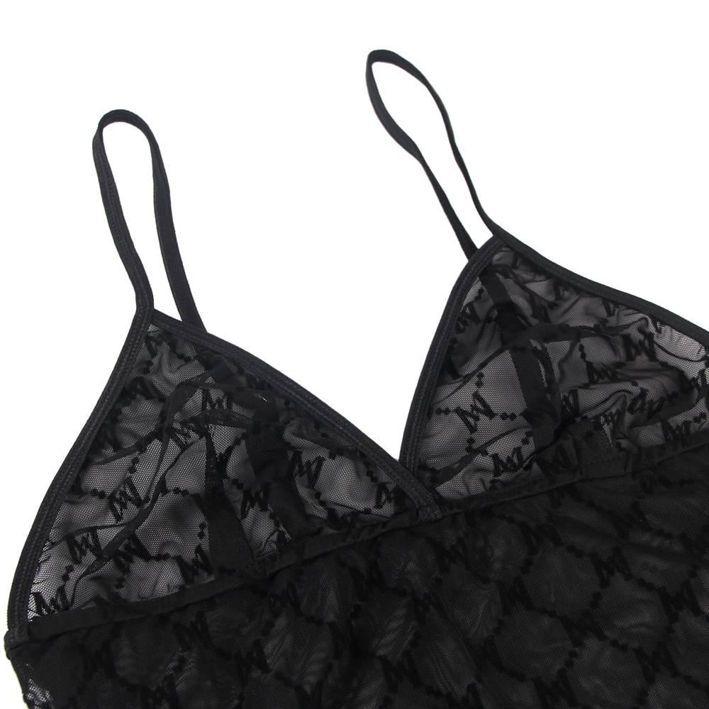 Love It Curvy: Black Perspective Lace Check Sexy Teddy - Love it Curvy