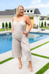 Lucky In Love Floral Jumpsuit - AS6313-01 - Love it Curvy