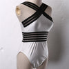 Curve Confidence High Neck Mesh Back One-Piece Swimsuit