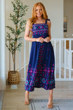 Midnight Magic Embroidered Maxi Dress - AS6277-01 - Love it Curvy