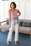 Mix It Up Striped Tank - AS6320-01 - Love it Curvy