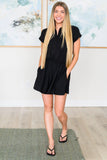 Nothing Like It Collared Romper in Black - AS8339-01 - Love it Curvy