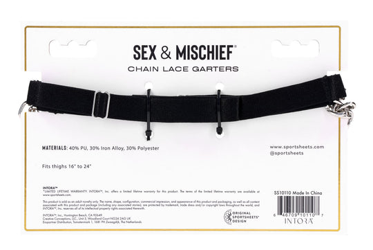 Chain Lace Garters - Love it Curvy