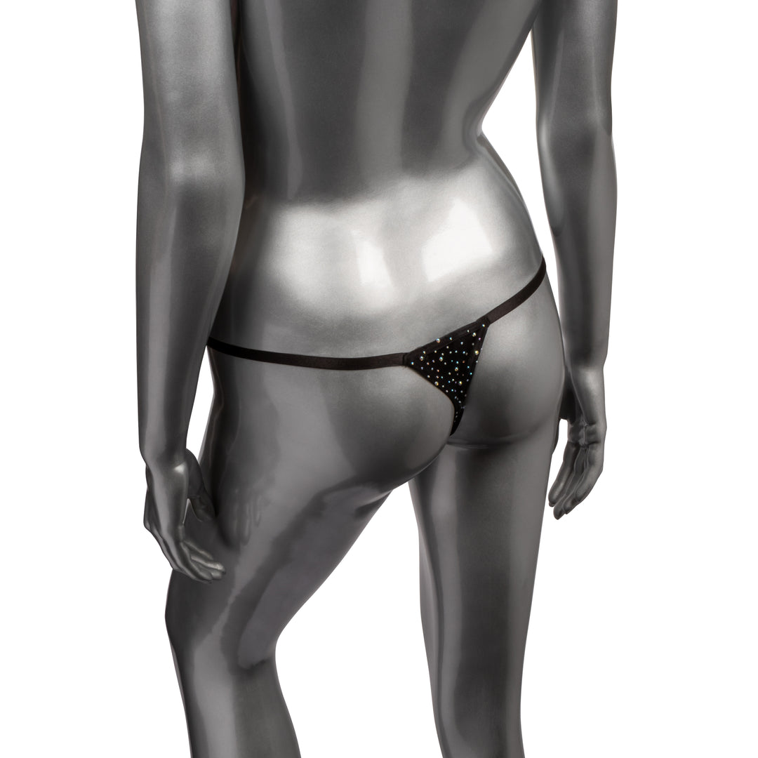 Radiance Plus Size Crotchless Thong - Black - Love it Curvy