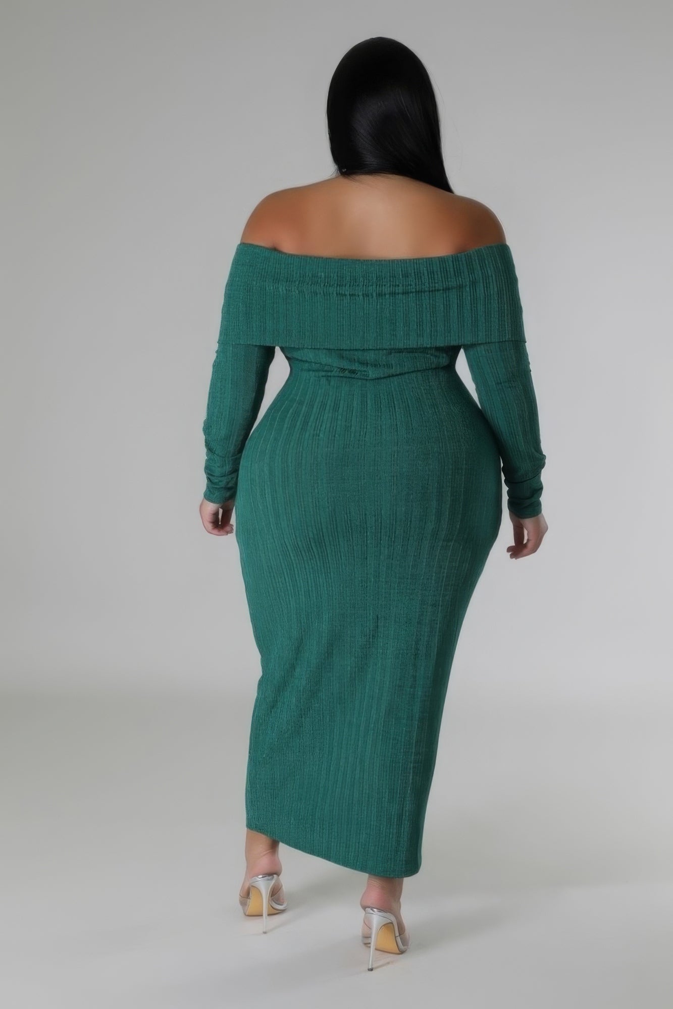 Off Shoulders Stretch Dress - 58740a.1XL - Love it Curvy