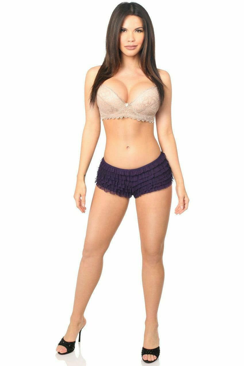Plum Ruffle Panty w/Bow - Love it Curvy