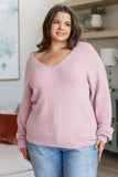 Plush Feelings V-Neck Sweater - AS7475-01 - Love it Curvy