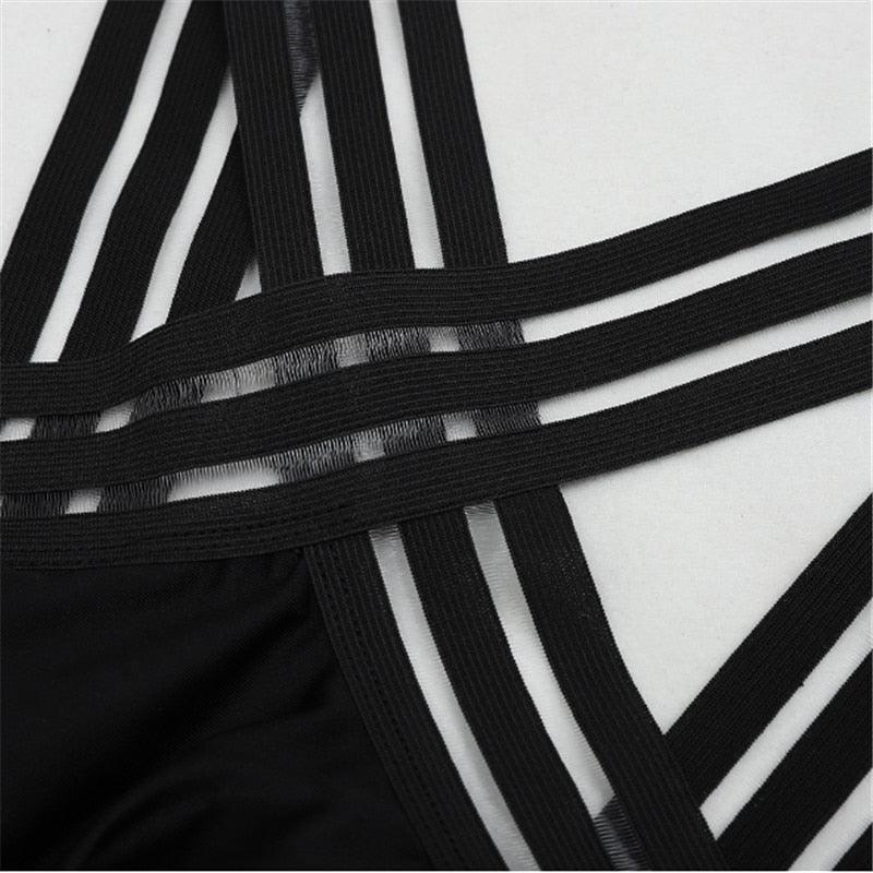 Curve Confidence High Neck Mesh Back One-Piece Swimsuit