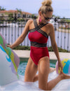 Curve Confidence High Neck Mesh Back One-Piece Swimsuit