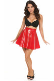 Red Patent Skirt