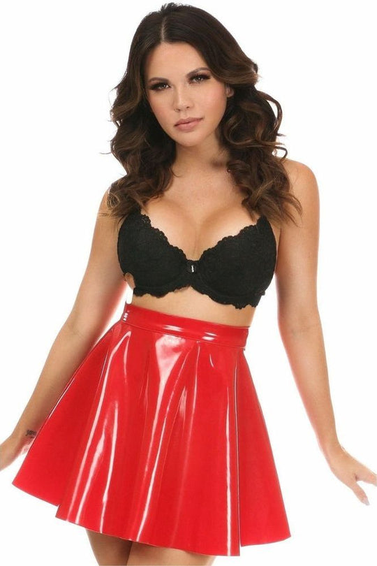 Red Patent Skirt - Love it Curvy