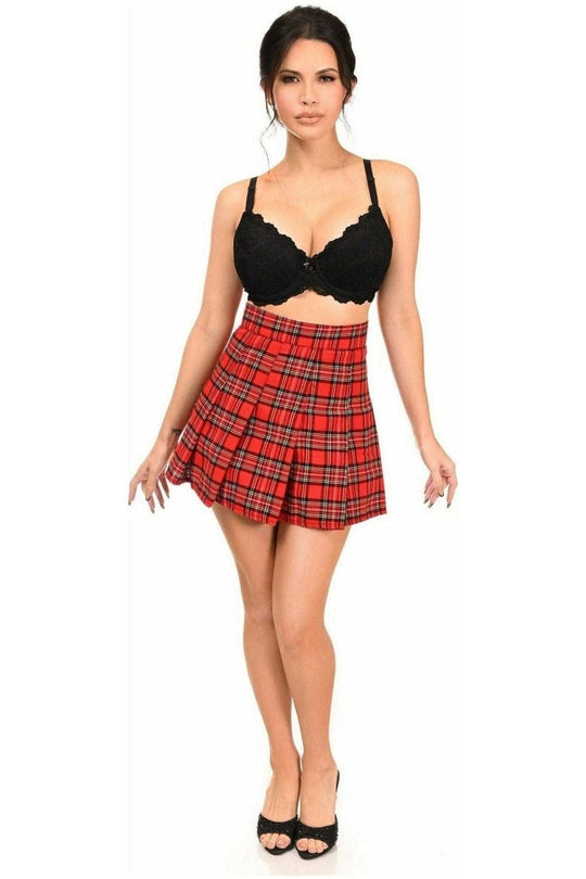 Red Plaid Skirt - Love it Curvy