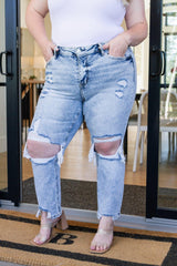 Rizzo High Rise Crop Straight Jeans - AS6388-01 - Love it Curvy