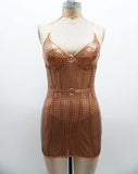 Precious Metals Queen Chemise Bronze