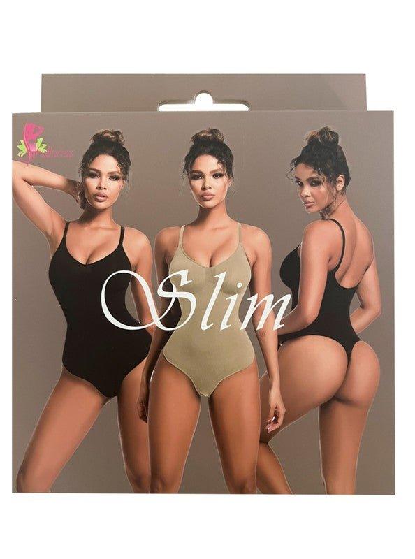 Slim shaper thongs seamless sculpt bodysuit - 2000002070599 - Love it Curvy