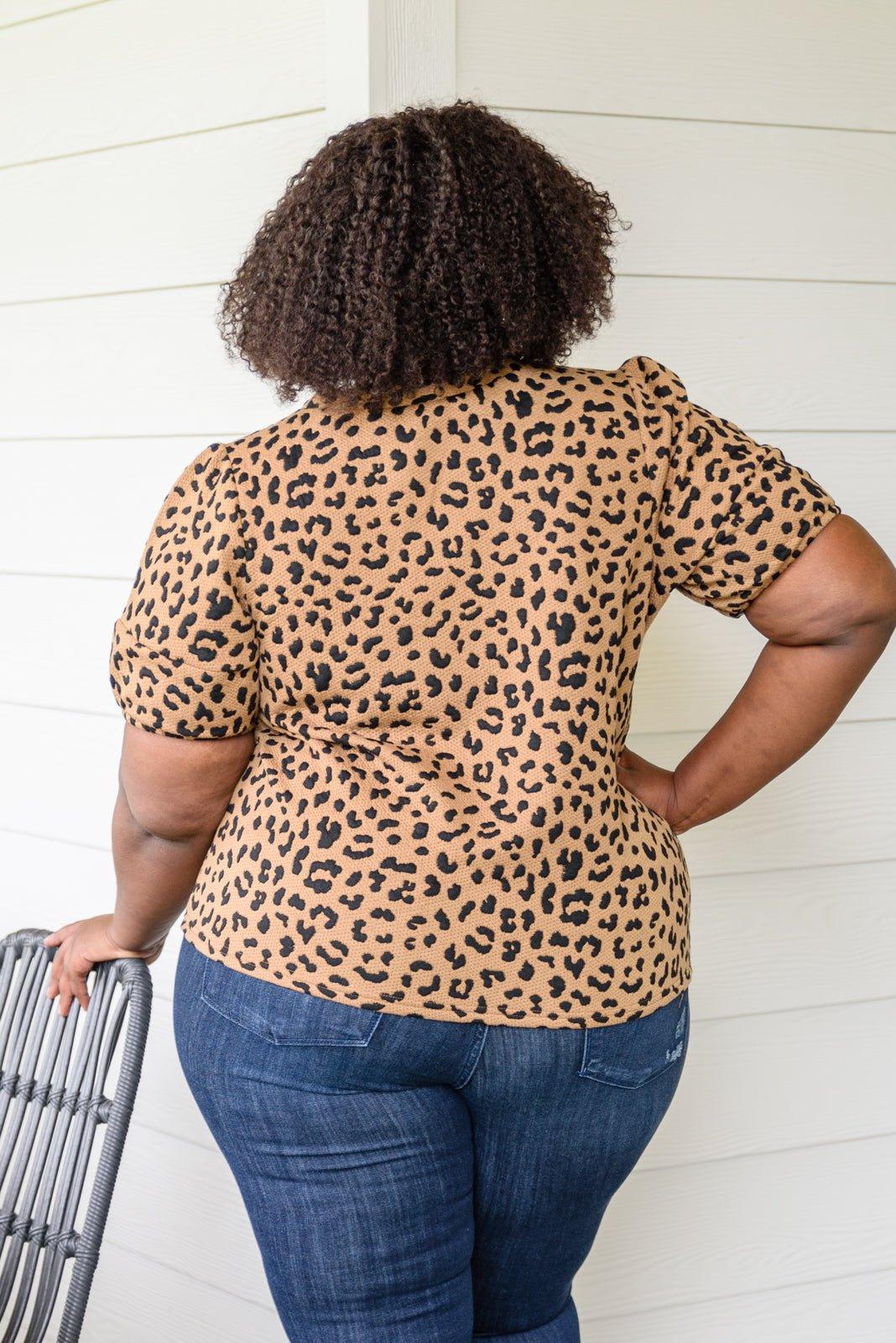 Spotted Animal Print Blouse - AS4340-1 - Love it Curvy